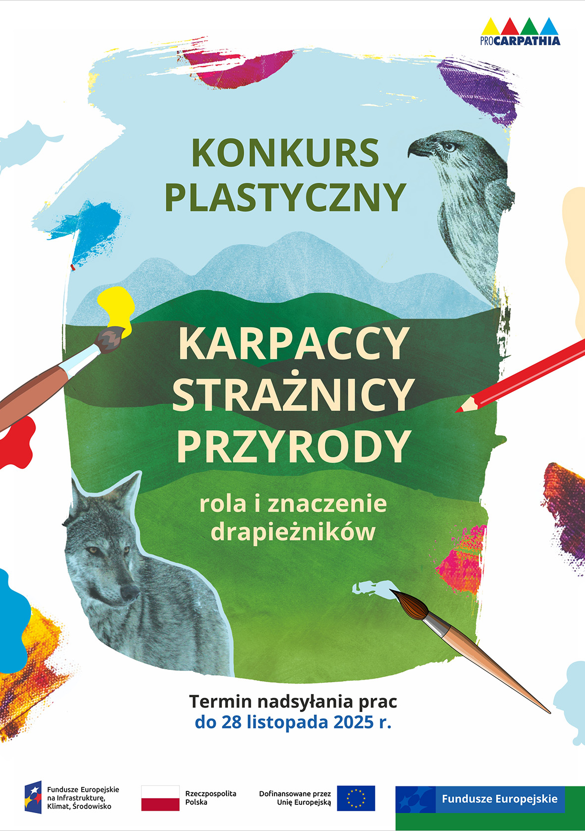 baner konkurs plastyczny karpaccy straznicy przyrody