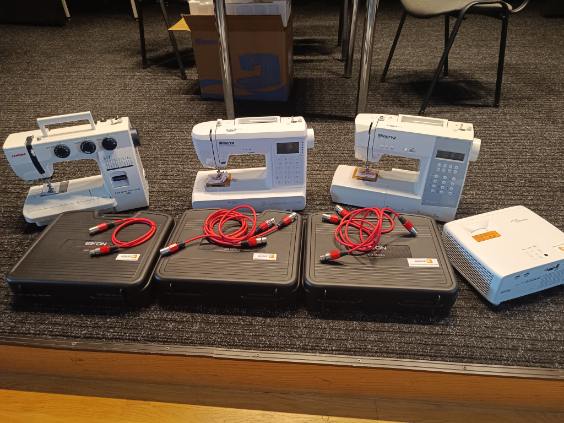 rzutnik 3 zestawy mikrofonów 3 maszyny