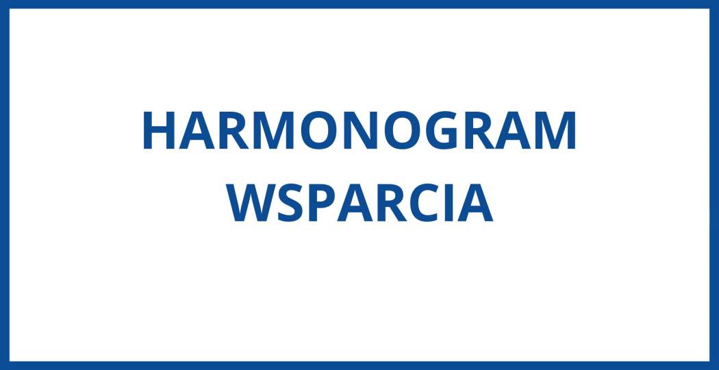 Harmonogram wsparcia nr 1