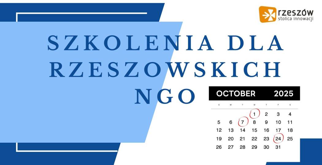 Szkolenia dla rzeszowskich organizacji - październik 2025